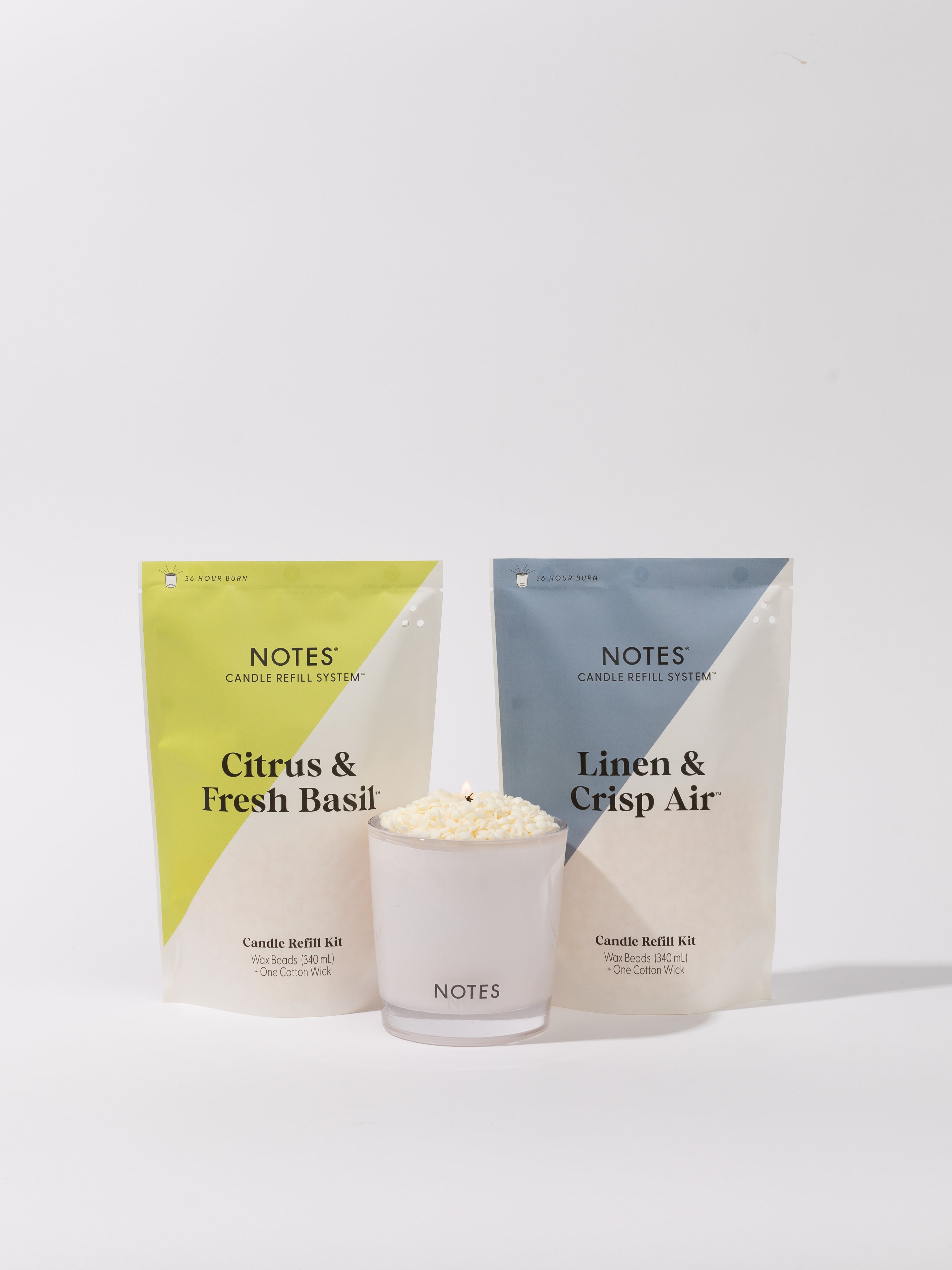 Sustainable Candle Refill Kit - NOTES Santal & Atlas Cedar – NOTES Candle