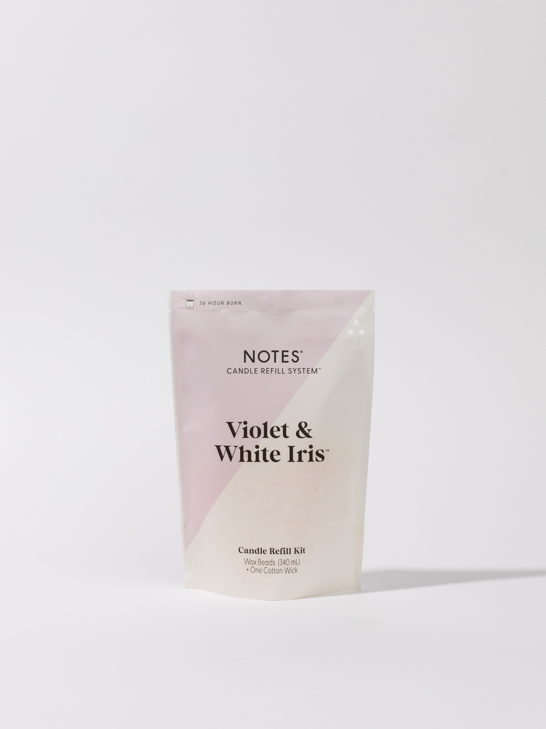 Notes Candle Refill Kit Violet & White Iris