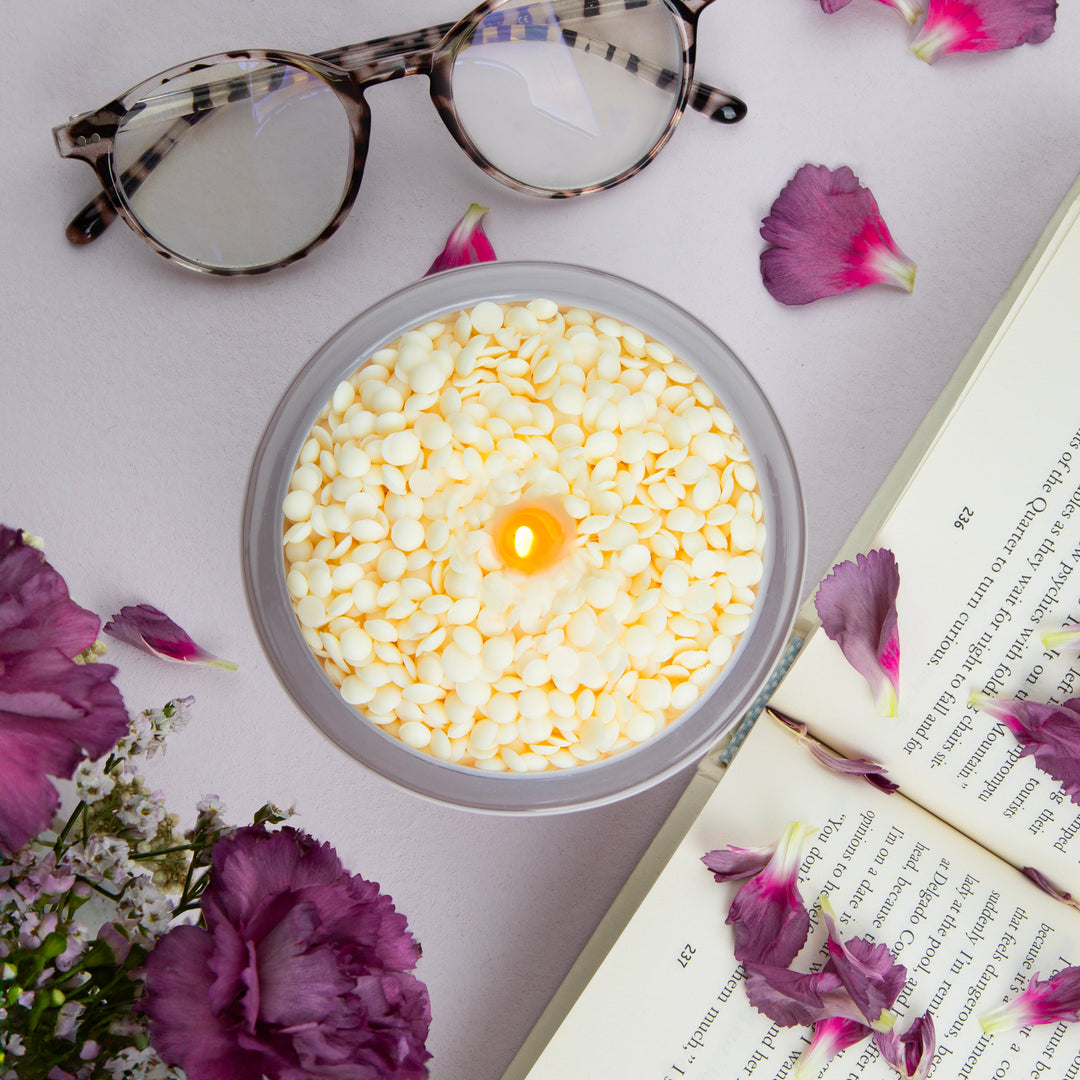 Sustainable Candle Refill Kit - NOTES Violet & White Iris