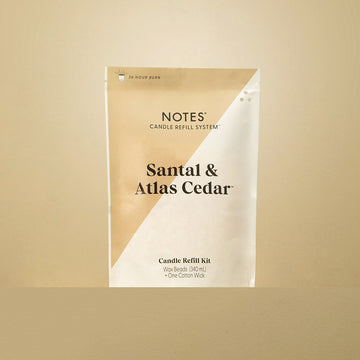 Sustainable Candle Refill Kit - NOTES Santal & Atlas Cedar