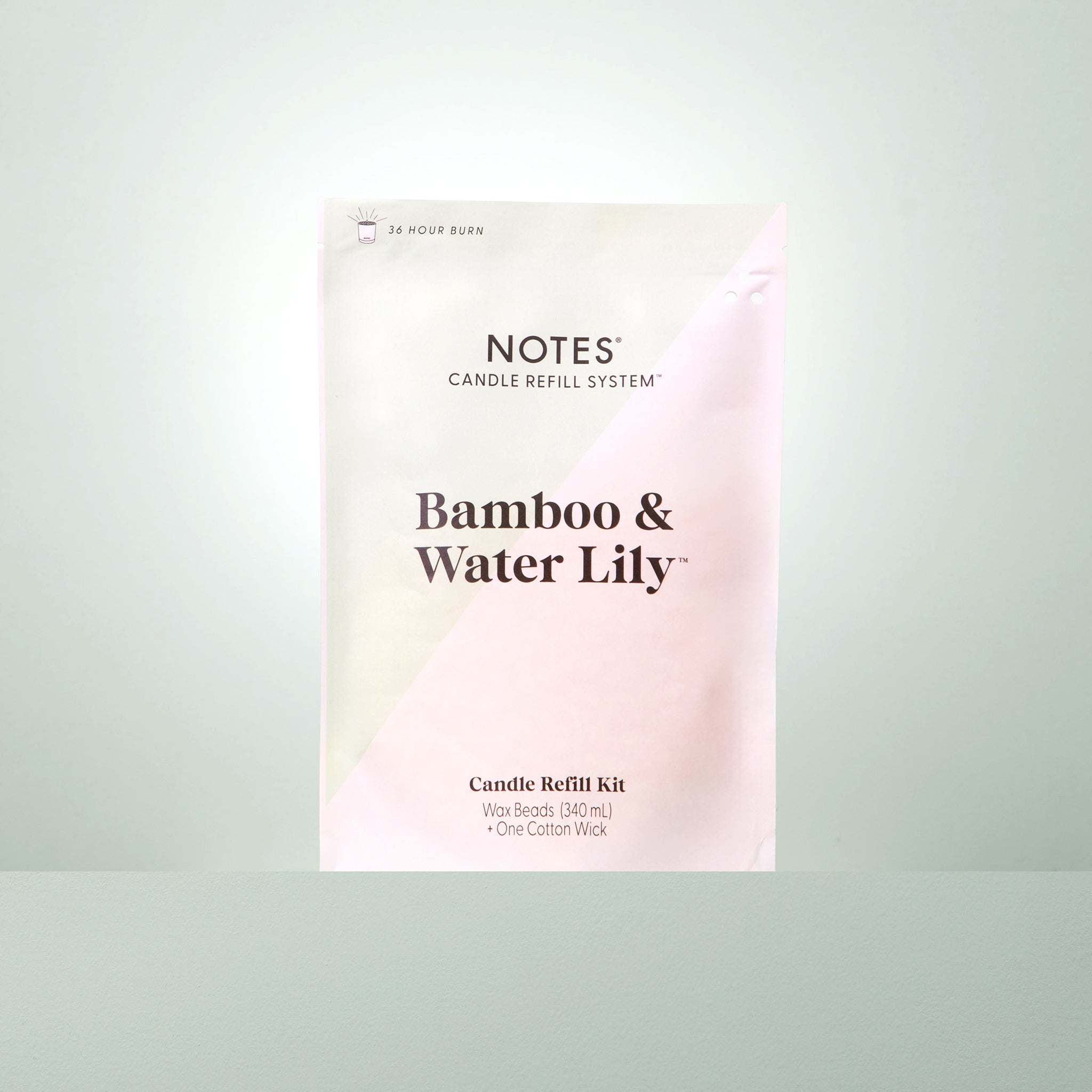 Sustainable Candle Refill Kit - NOTES Bamboo & Waterlily