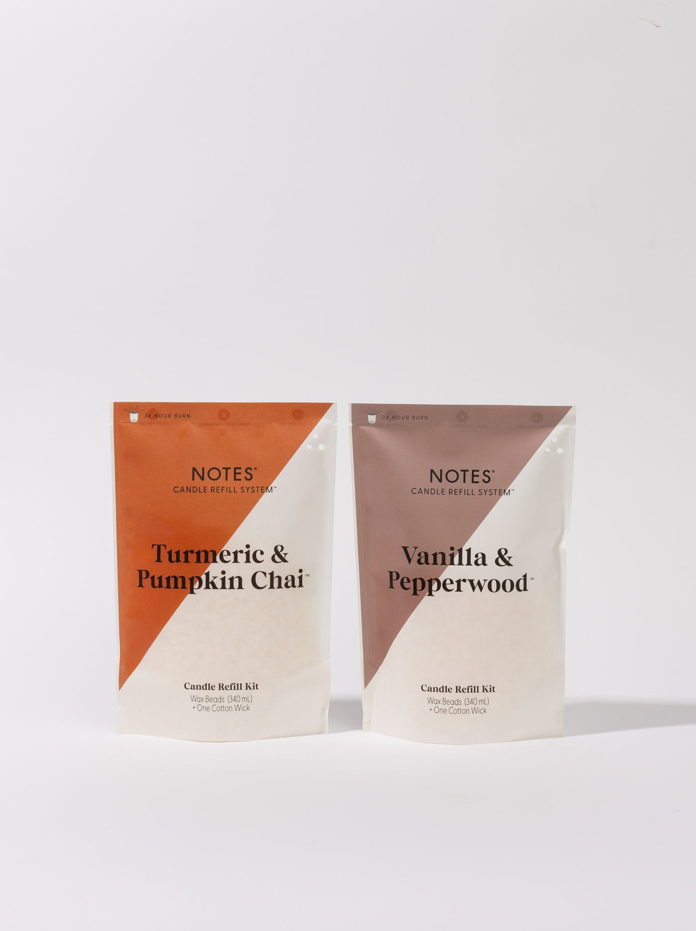 NOTES Candle Refill System - Sustainable Starter Kit - Warm Cozy Duo