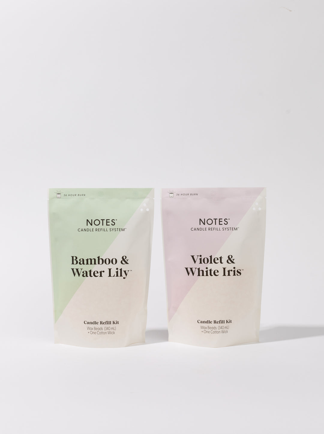 NOTES Candle Refill System - Sustainable Starter Kit - Watery Floral Duo
