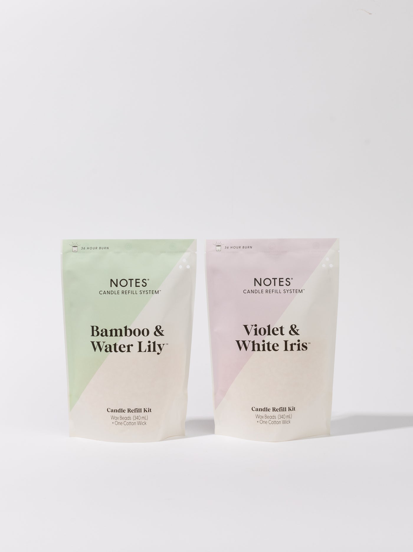 NOTES Candle Refill System - Sustainable Starter Kit - Watery Floral Duo