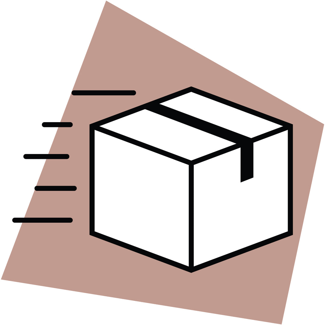 Don't Pay until it ships. Shipping box icon - Subscription