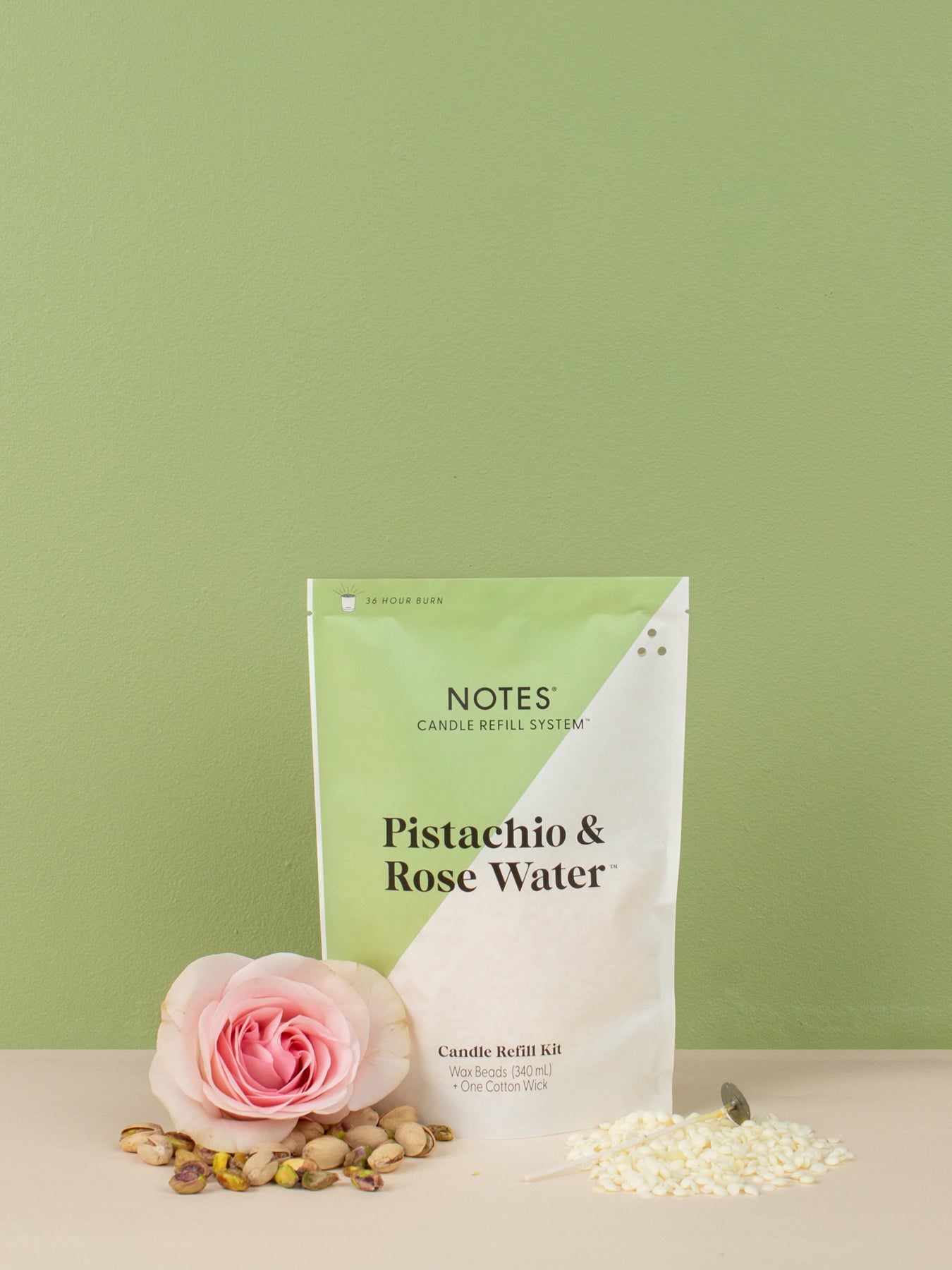Notes Candle Refill Kit Plumeria & Pink Currant