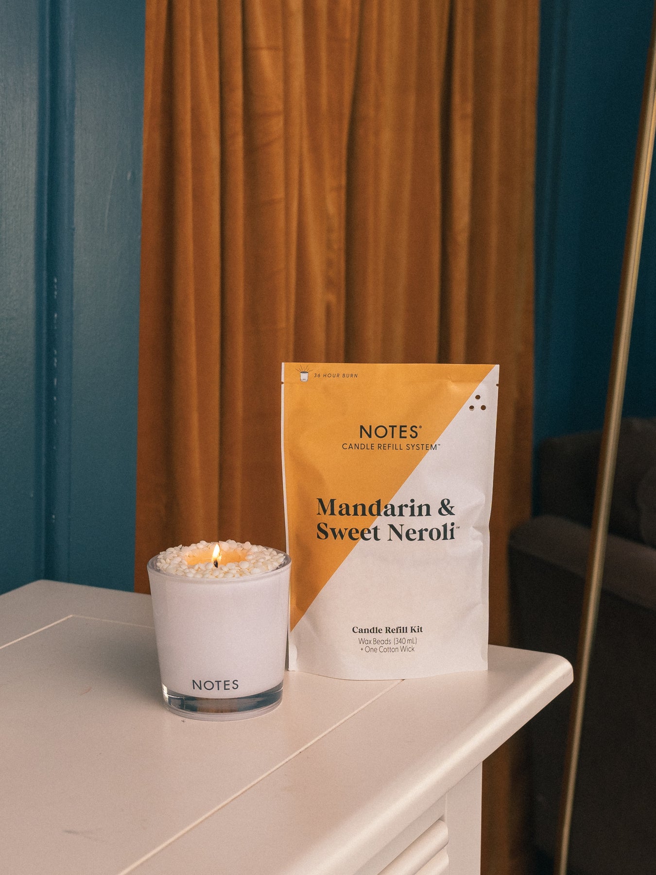 Notes Notes Candle Refill Kit - Mandarin & Sweet Neroli