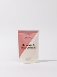Sustainable Candle Refill Kit - NOTES Plumeria & Pink Currant